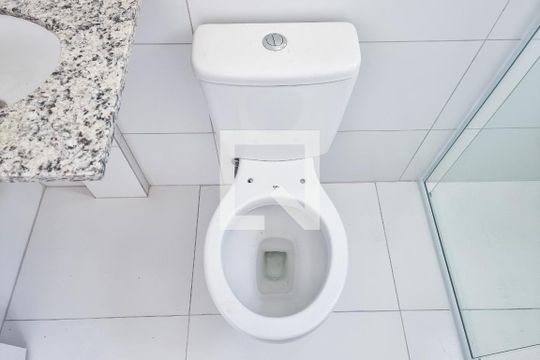 Banheiro da Suíte de apartamento para alugar com 2 quartos, 52m² em Parque Residencial Flamboyant, São José dos Campos