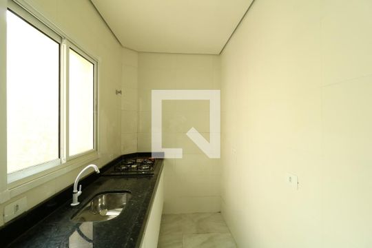 Cozinha de apartamento à venda com 2 quartos, 45m² em Jardim Progresso, Santo André