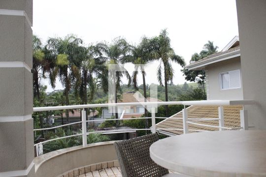 Sacada da Suíte Master de casa de condomínio à venda com 5 quartos, 1000m² em Sítios de Recreio Gramado, Campinas
