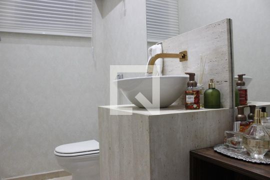 Lavabo de casa de condomínio à venda com 5 quartos, 1000m² em Sítios de Recreio Gramado, Campinas