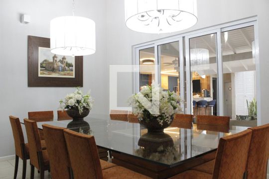 Sala de Jantar de casa de condomínio à venda com 5 quartos, 1000m² em Sítios de Recreio Gramado, Campinas