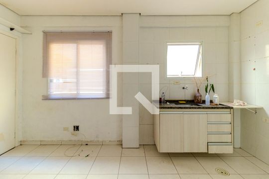Sala e Cozinha de apartamento à venda com 1 quarto, 44m² em Santa Efigênia, São Paulo