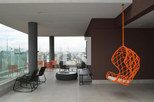 Living de kitnet/studio à venda com 1 quarto, 23m² em Paraíso, São Paulo