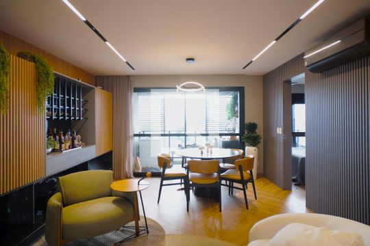 Sala de apartamento à venda com 2 quartos, 97m² em Petrópolis, Porto Alegre