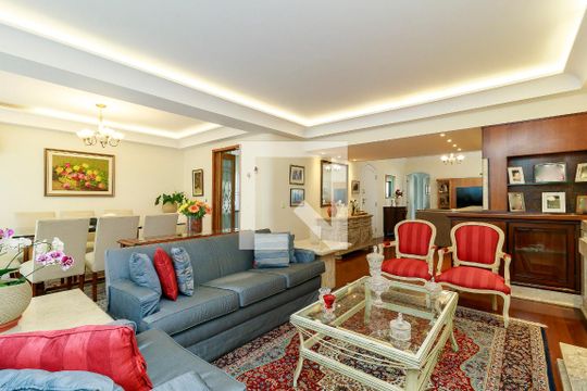Sala de apartamento à venda com 3 quartos, 160m² em Campo Belo, São Paulo