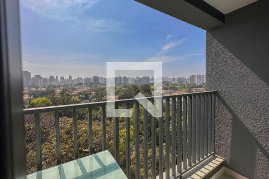 Sacada de kitnet/studio para alugar com 0 quarto, 23m² em Brooklin Paulista, São Paulo