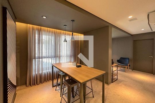 Área comum de kitnet/studio para alugar com 0 quarto, 23m² em Brooklin Paulista, São Paulo