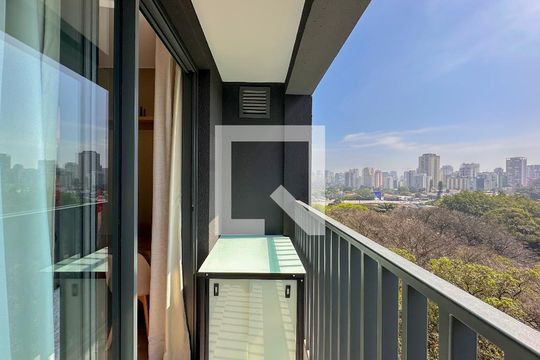 Sacada de kitnet/studio para alugar com 0 quarto, 23m² em Brooklin Paulista, São Paulo