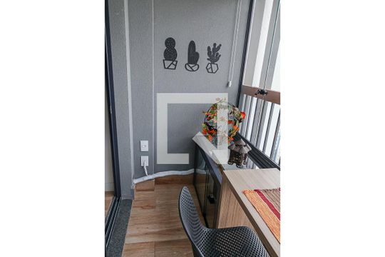 Varanda de apartamento para alugar com 1 quarto, 28m² em Brooklin, São Paulo