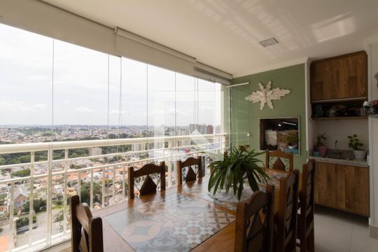 Varanda Gourmet de apartamento à venda com 2 quartos, 96m² em Centro, Guarulhos
