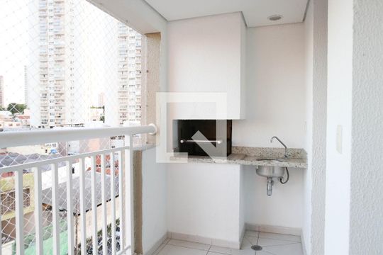 Varanda Gourmet de apartamento à venda com 2 quartos, 64m² em Campestre, Santo André