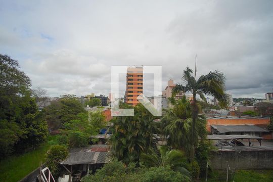 vista da sala/quarto de kitnet/studio para alugar com 1 quarto, 27m² em Pátria Nova, Novo Hamburgo