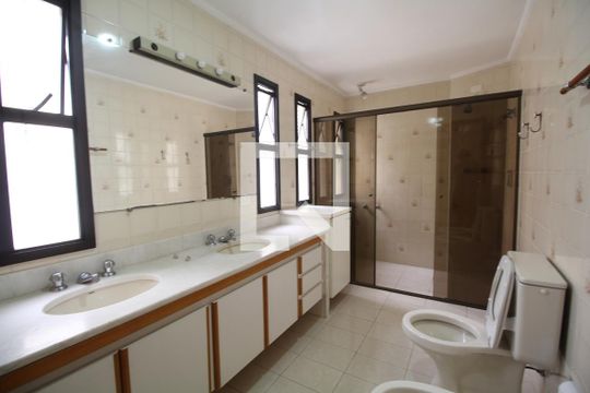 Banheiro da Suíte 1 de apartamento à venda com 4 quartos, 205m² em Vila Mariana, São Paulo