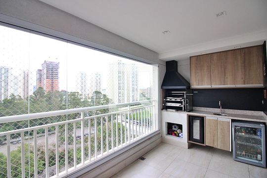 Sala Sacada de apartamento para alugar com 3 quartos, 94m² em Centro, São Bernardo do Campo