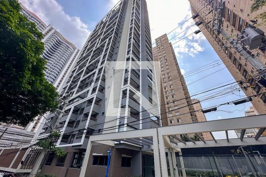 Fachada de kitnet/studio para alugar com 0 quarto, 25m² em Brooklin Paulista, São Paulo