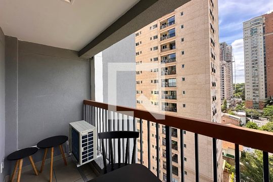Sacada de kitnet/studio para alugar com 0 quarto, 25m² em Brooklin Paulista, São Paulo