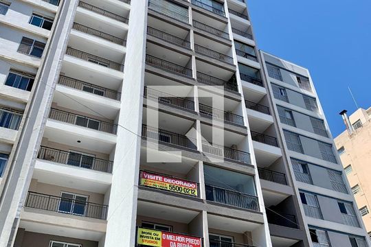 Fachada do Prédio de kitnet/studio à venda com 1 quarto, 33m² em Vila Buarque, São Paulo
