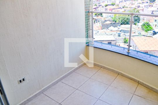 Sacada sala de apartamento para alugar com 1 quarto, 68m² em Olímpico, São Caetano do Sul
