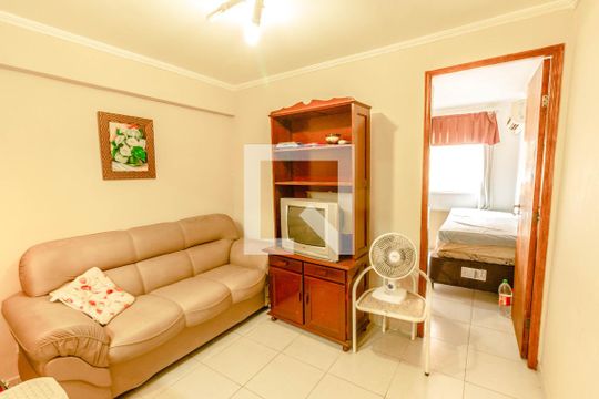 Sala de apartamento para alugar com 1 quarto, 30m² em Aviação, Praia Grande