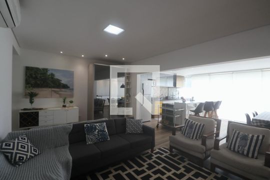 Sala de apartamento para alugar com 4 quartos, 200m² em Enseada, Guarujá