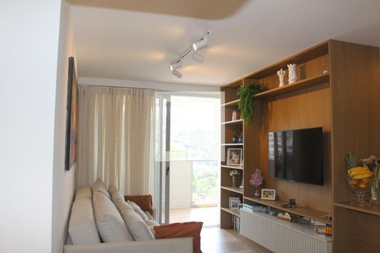Sala de apartamento à venda com 3 quartos, 99m² em Botafogo, Rio de Janeiro