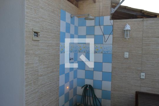 Terraço - Chuveiro de casa à venda com 3 quartos, 133m² em Anil, Rio de Janeiro