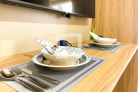 Studio/Utensílios  de kitnet/studio para alugar com 1 quarto, 24m² em Pinheiros, São Paulo