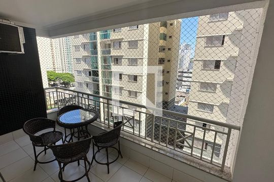 Varanda da Sala de apartamento para alugar com 2 quartos, 65m² em Setor Bueno, Goiânia