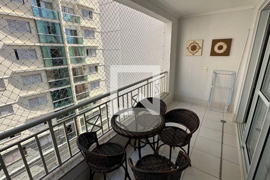 Varanda da Sala de apartamento para alugar com 2 quartos, 65m² em Setor Bueno, Goiânia