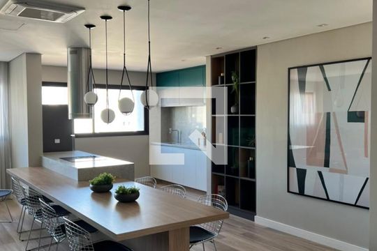 Área comum - Salão de festas de apartamento para alugar com 1 quarto, 31m² em Perdizes, São Paulo