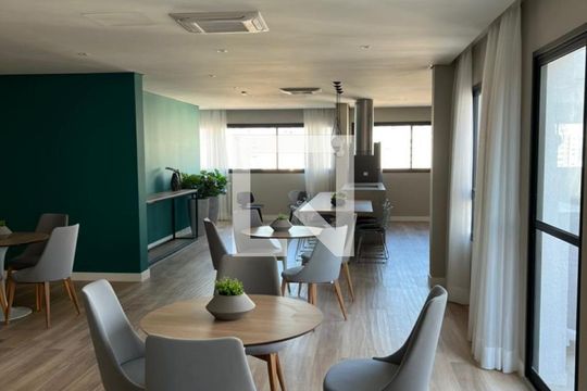 Área comum - Salão de festas de apartamento para alugar com 1 quarto, 31m² em Perdizes, São Paulo