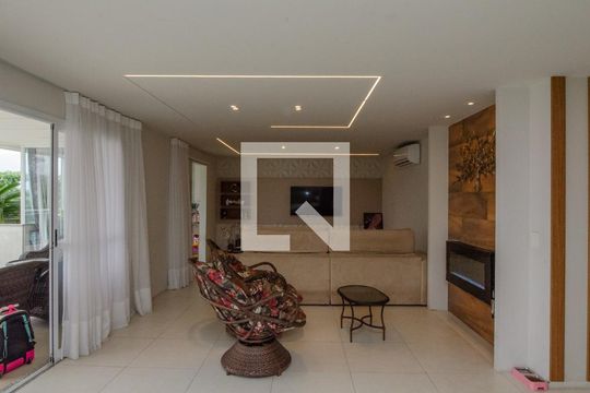 Sala de apartamento para alugar com 3 quartos, 186m² em Recreio dos Bandeirantes, Rio de Janeiro