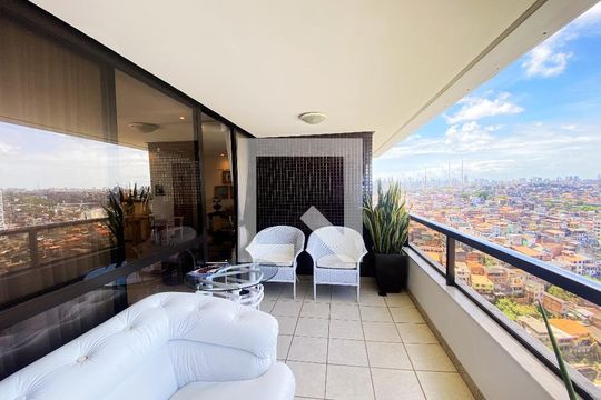 Varanda da Sala de apartamento para alugar com 3 quartos, 106m² em Horto Florestal, Salvador
