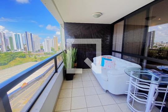 Varanda da Sala de apartamento para alugar com 3 quartos, 106m² em Horto Florestal, Salvador