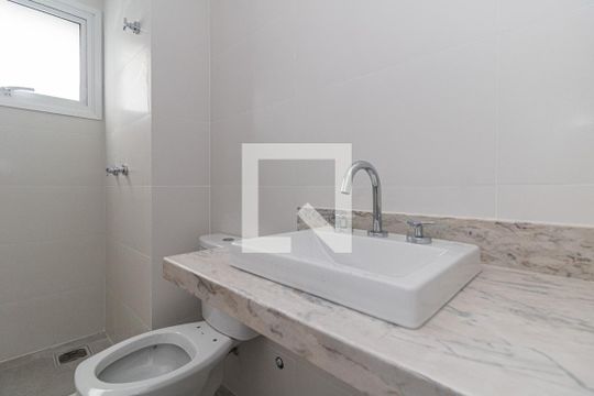 Banheiro da Suíte 1 de apartamento à venda com 3 quartos, 112m² em Auxiliadora, Porto Alegre
