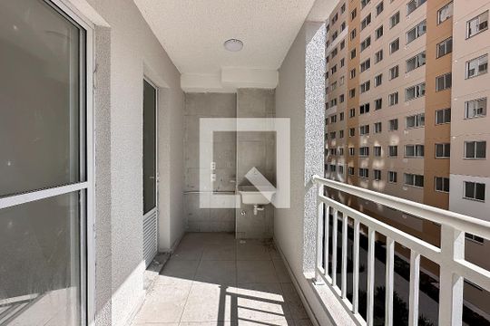 Varanda e Área de Serviço de apartamento à venda com 2 quartos, 39m² em Várzea da Barra Funda, São Paulo