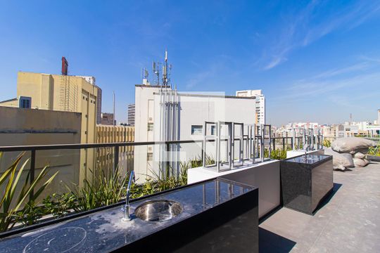 Área comum de kitnet/studio à venda com 1 quarto, 37m² em Consolação, São Paulo
