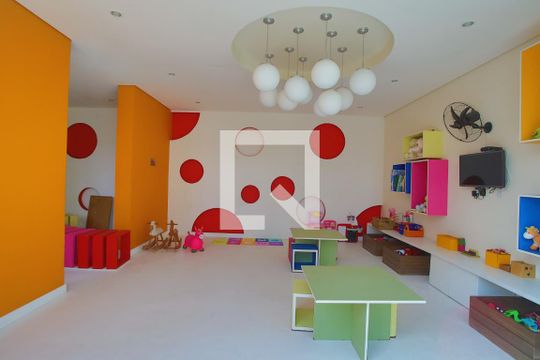 Área Comum - Brinquedoteca  de apartamento para alugar com 2 quartos, 65m² em Pompéia, Santos