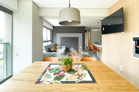 Sala de jantar  de apartamento à venda com 2 quartos, 70m² em Jardim America, São Paulo
