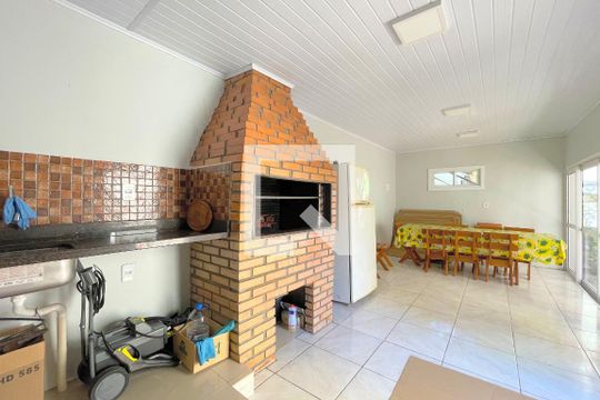 Área comum - Salão de festas de apartamento à venda com 1 quarto, 62m² em Jardim do Salso, Porto Alegre