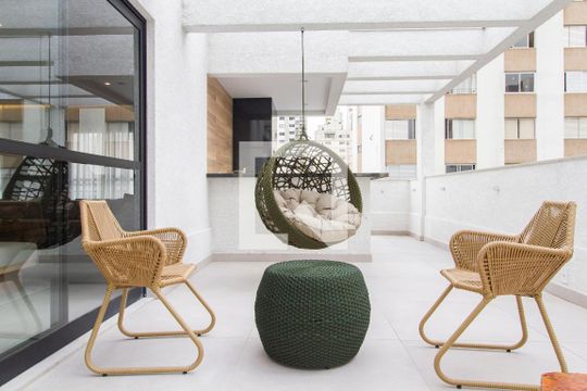 Área comum - Cobertura de kitnet/studio para alugar com 1 quarto, 27m² em Pinheiros, São Paulo