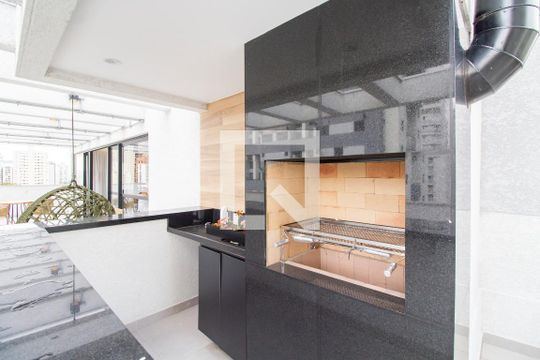 Área comum - Churrasqueira de kitnet/studio para alugar com 1 quarto, 27m² em Pinheiros, São Paulo
