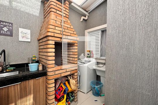 Lavanderia de apartamento à venda com 3 quartos, 90m² em Campestre, Santo André
