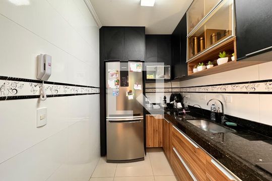 Cozinha de apartamento à venda com 3 quartos, 90m² em Campestre, Santo André
