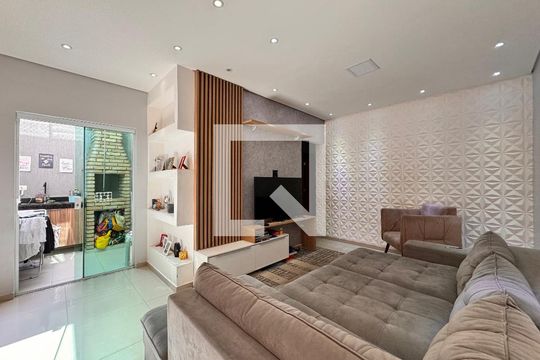 Sala de apartamento à venda com 3 quartos, 90m² em Campestre, Santo André