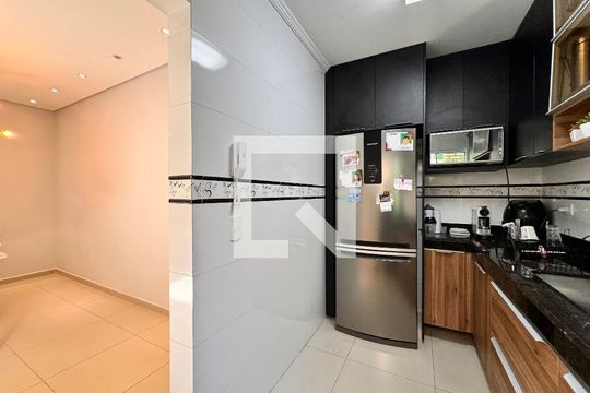 Cozinha de apartamento à venda com 3 quartos, 90m² em Campestre, Santo André