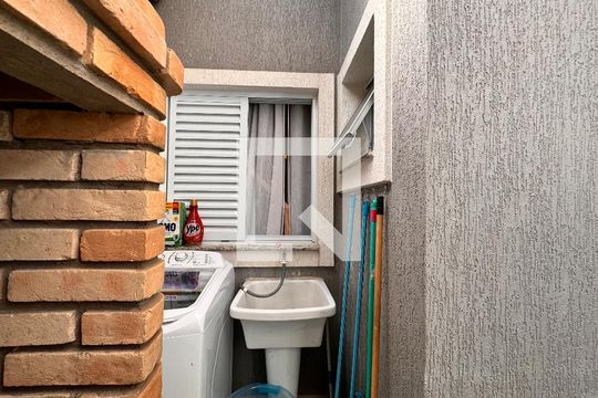 Lavanderia de apartamento à venda com 3 quartos, 90m² em Campestre, Santo André