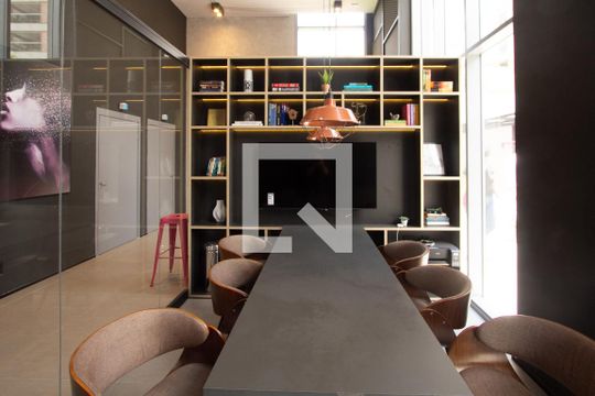 Área comum de apartamento à venda com 1 quarto, 24m² em Vila Olímpia, São Paulo