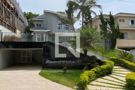 Fachada de casa de condomínio à venda com 4 quartos, 414m² em Residencial Zero (tambore), Santana de Parnaíba