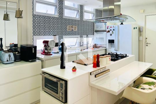 Cozinha de apartamento à venda com 3 quartos, 174m² em Jardim Paulista, São Paulo